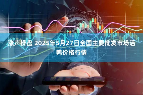 涨声操盘 2025年5月27日全国主要批发市场活鸭价格行情