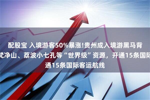 配股宝 入境游客50%暴涨!贵州成入境游黑马背后：手握梵净山、荔波小七孔等“世界级”资源，开通15条国际客运航线